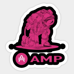 Amp Crypto  Cryptocurrency Amp  coin token Sticker